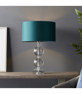 Ortisei Table Lamp Clear Crystal & Chrome Plate-2