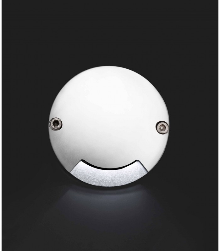 LED One-Way Outdoor Wall / Floor Light Nickel IP67 - 1