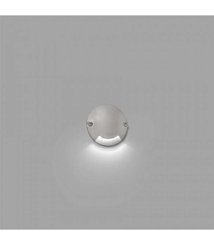 LED One-Way Outdoor Wall / Floor Light Nickel IP67 - 2