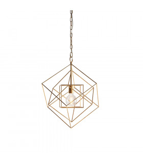 Pescara Pendant Ceiling Light Antique Gold Leaf-1