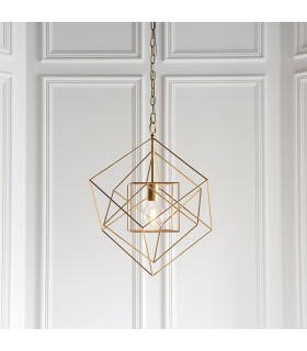 Pescara Pendant Ceiling Light Antique Gold Leaf-2