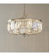 Ascoli 6 Light Ceiling Pendant Bright Nickel Plate & Clear Cut Glass-2