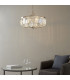 Ascoli 6 Light Ceiling Pendant Bright Nickel Plate & Clear Cut Glass-3