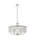 Ascoli 6 Light Ceiling Pendant Bright Nickel Plate & Clear Cut Glass-7