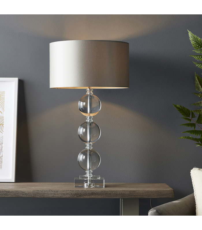 Ortisei Table Lamp Clear Crystal & Chrome Plate-5