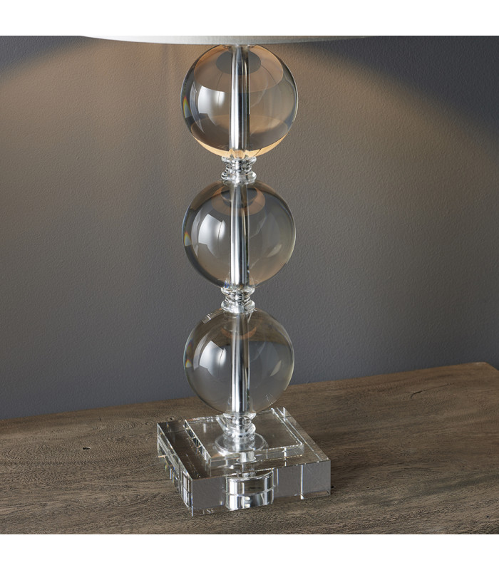 Ortisei Table Lamp Clear Crystal & Chrome Plate-7