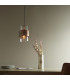Palermo Pendant Ceiling Light Copper Patina Plate & Clear Glass-4