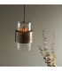 Palermo Pendant Ceiling Light Copper Patina Plate & Clear Glass-5