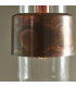 Palermo Pendant Ceiling Light Copper Patina Plate & Clear Glass-6
