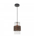 Palermo Pendant Ceiling Light Copper Patina Plate & Clear Glass-7