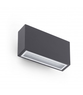 LED Outdoor Up Down Wall Light Dark Grey IP44 - 1