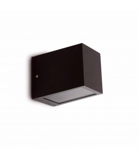 1 Light Outdoor Wall Light Dark Grey IP54, E27 - 1
