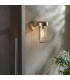 Benevento Outdoor Wall Lamp Brushed Gold Finish & Clear Glass IP44-3
