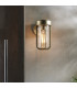 Benevento Outdoor Wall Lamp Brushed Gold Finish & Clear Glass IP44-4