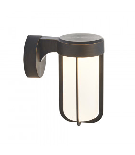 Benevento Outdoor Integrated LED Wall Lamp Brushed Bronze Finish & Frosted Glass IP44-1