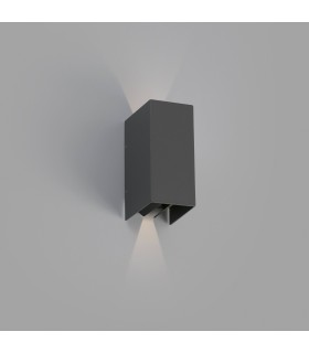 LED Outdoor Up Down Wall Light Dark Grey IP54 - 1