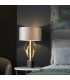 Trento Table Lamp Antique Gold Leaf & Mink Satin Fabric-4