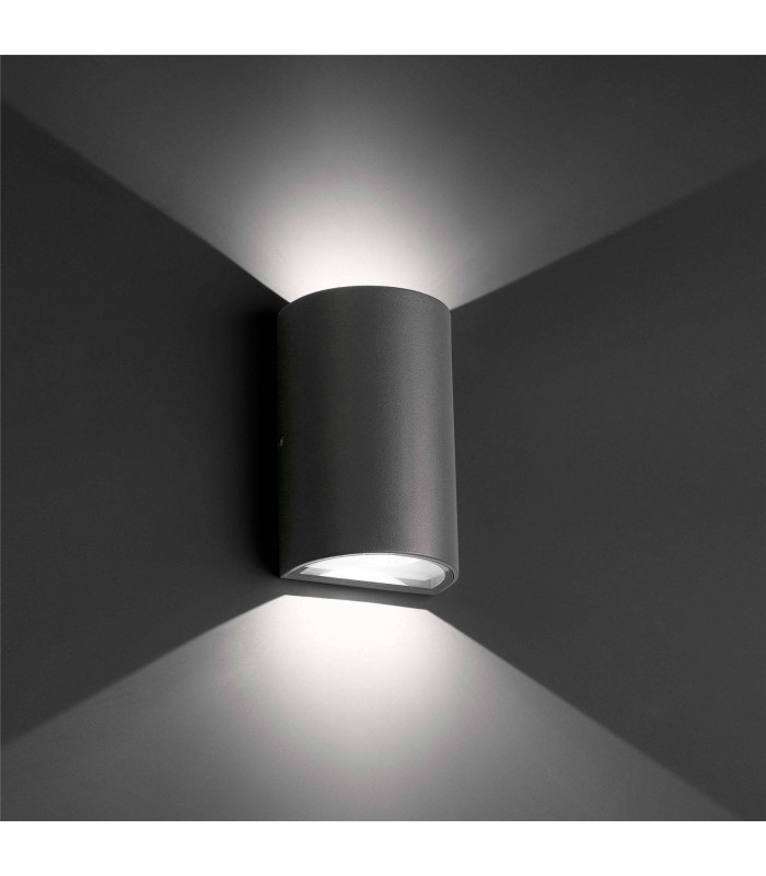 LED Outdoor Up Down Wall Light Dark Grey IP54 - 2