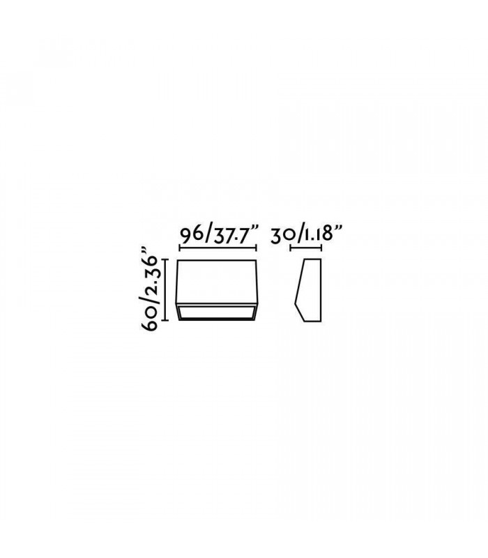 LED Outdoor Small Wall Light Dark Grey IP65 - 2