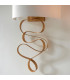 Sanremo Wall Lamp Gold Leaf & Ivory Cotton Fabric-6