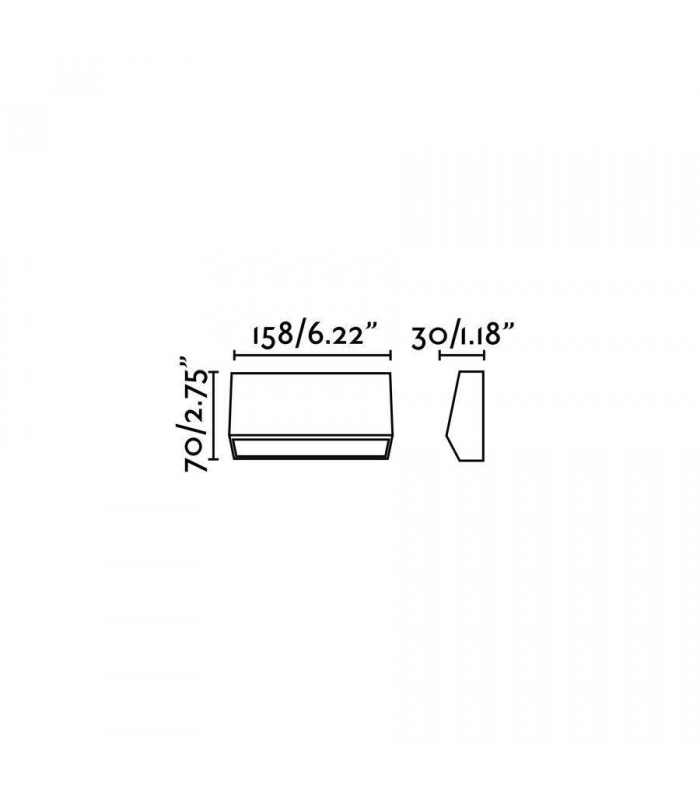 LED Outdoor Medium Wall Light Dark Grey IP65 - 2