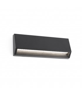 LED Outdoor Large Wall Light Dark Grey IP65 - 1