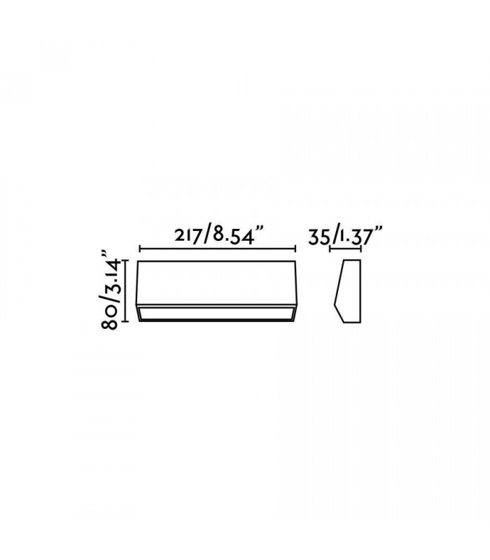 LED Outdoor Large Wall Light Dark Grey IP65 - 2