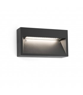 LED Outdoor Wall Light Dark Grey IP44 - 1