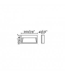 LED Outdoor Wall Light Dark Grey IP44 - 2