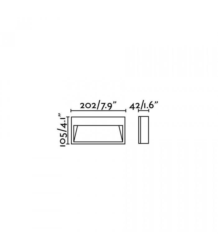 LED Outdoor Wall Light Dark Grey IP44 - 2