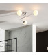 Riomaggiore Bathroom 3 Light Ceiling Semi Flush Chrome Plate & Matt Opal Glass IP44-2