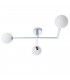 Riomaggiore Bathroom 3 Light Ceiling Semi Flush Chrome Plate & Matt Opal Glass IP44-7