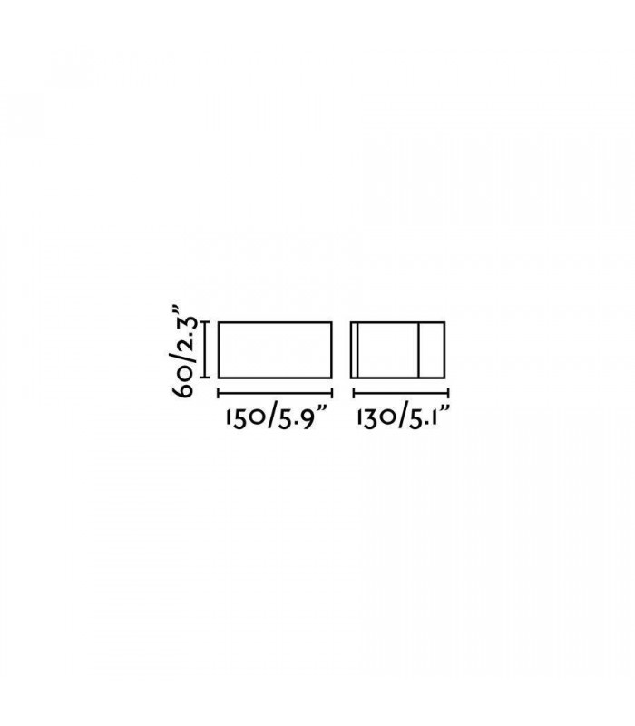 LED Outdoor Wall Light Dark Grey IP54 - 2