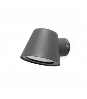 1 Light Outdoor Wall Light Dark Grey IP44, GU10 - 1