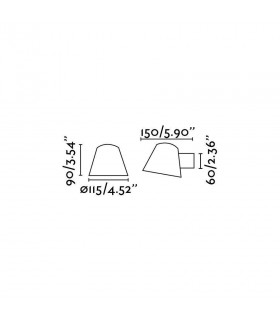 1 Light Outdoor Wall Light White IP44, GU10 - 2