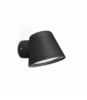 1 Light Outdoor Wall Light Black IP44, GU10 - 1