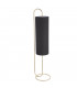 Arenzano Floor Lamp Antique Brass Paint & Black Fabric-7