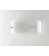 Flush Wall Light White 30x15cm-2