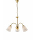 3 Light Multi Arm Pendant Ceiling Light Gold Glass Shades 60x37.9cm-1