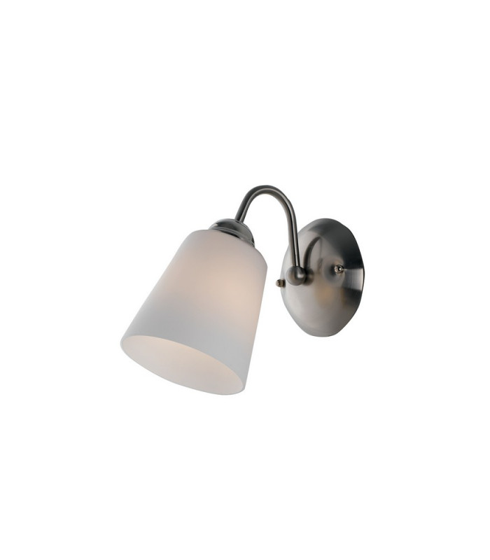 Wall Lamp with Glass Shades Nickel 26x17cm