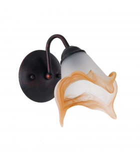 Wall Lamp with Glass Shades Rust 26x17x12cm