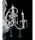 5 Light Chandeliers Chrome Crystal 66x65cm-3