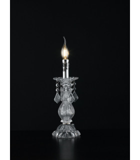 Table Lamp Chrome Crystal 13x31cm-1