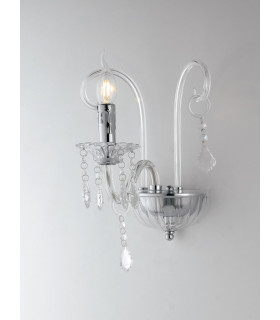 Wall Light Chrome Crystal 22x30x25cm-1