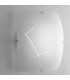 ALEXIA LED Patterned Glass Flush Ceiling Light White 1100lm 4000K 30x30cm-2