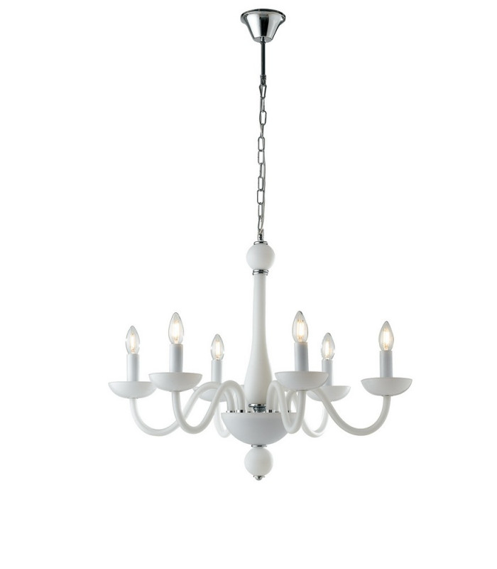 ALFIERE 6 Light Chandeliers White 74x59cm-1