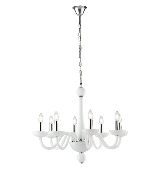 ALFIERE 8 Light Chandeliers White 74x59cm-1