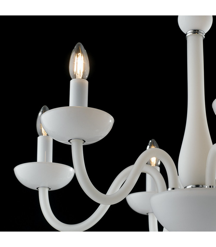 ALFIERE 8 Light Chandeliers White 74x59cm-2