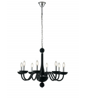 ALFIERE 8 Light Chandeliers Black 74x59cm-1