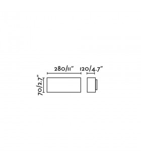 1 Light Outdoor Wall Light Dark Grey IP54, E27 - 2